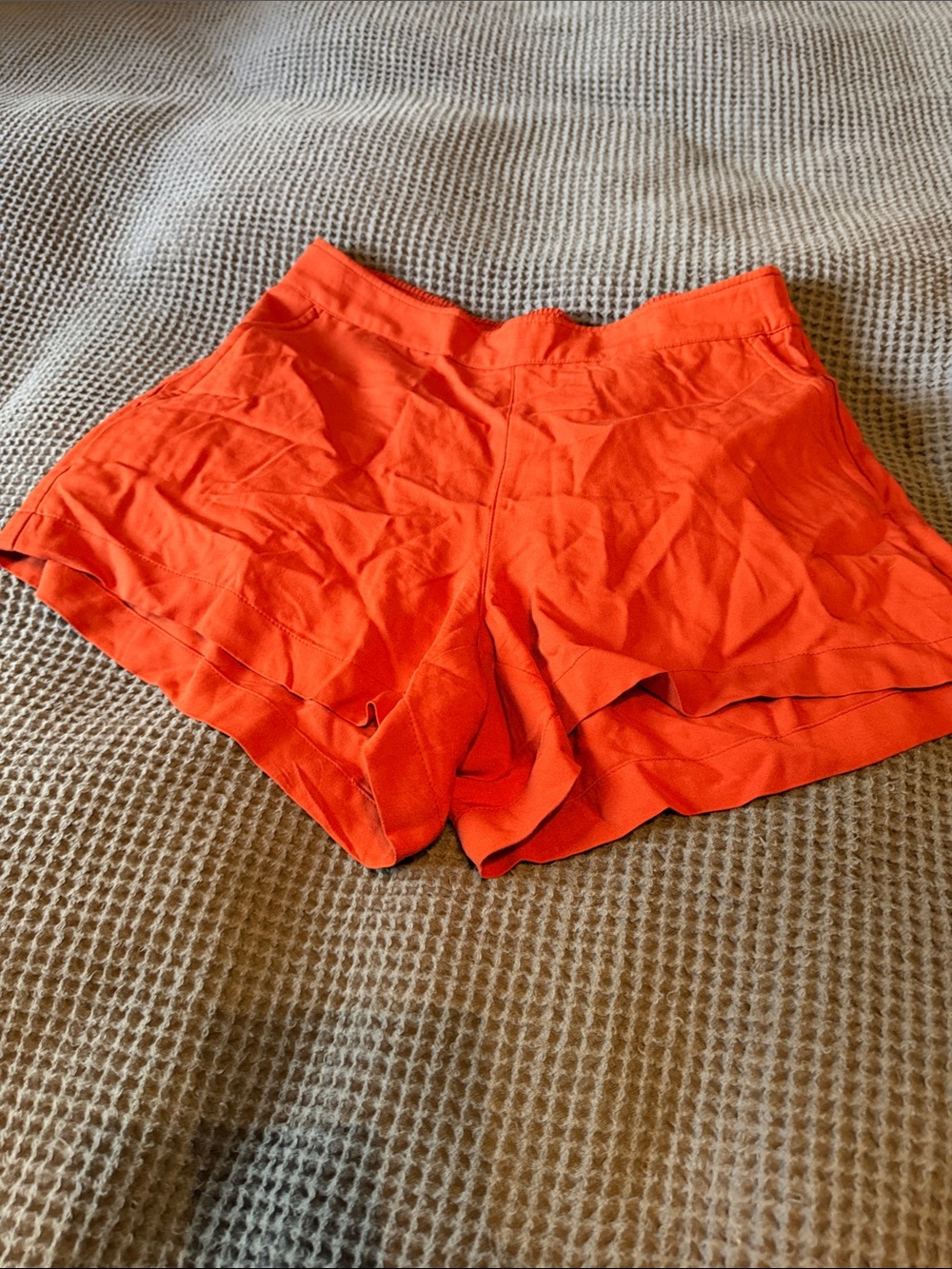 Old Navy Women's Bright Orange High-Waist Shorts